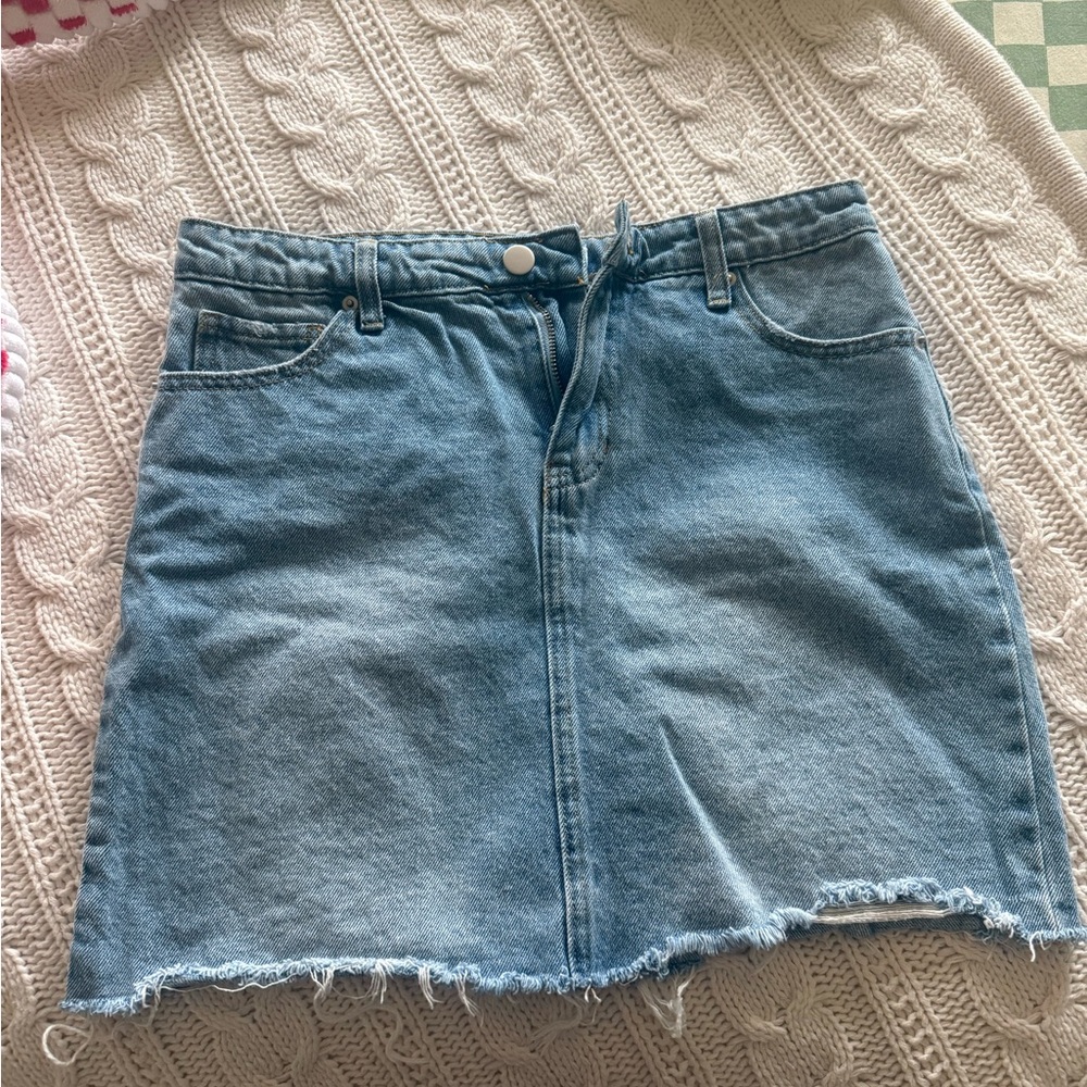 Abound Light Blue Denim Pencil Skirt